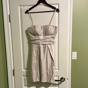 Max & Cleo Strapless Champagne Dress